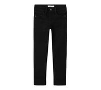 Slim-fit-Jeans NAME IT "NKMSILAS XSLIM JEANS 2002-TX NOOS", Jungen, Gr. 110, N-Gr, schwarz, Denim/Jeans, Obermaterial: 71% Baumwolle, 27% Polyester, 2% Elasthan, unifarben, slim fit lang, Jeans Slim-f