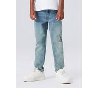 Slim-fit-Jeans NAME IT "NKMSILAS XSLIM JEANS 2002-TX NOOS", Jungen, Gr. 92, N-Gr, vintage medium blau denim, Denim/Jeans, Obermaterial: 71% Baumwolle, 27% Polyester, 2% Elasthan, Abriebeffekte, unifar