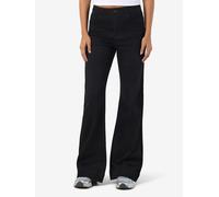 Slim-fit-Jeans NOISY MAY "NMROOXY HW FLARE JEANS VI581BL NOOS", Damen, Gr. 28, Länge 30, schwarz denim, Denim/Jeans, Obermaterial: 69% Baumwolle, 29% Polyester, 2% Elasthan, unifarben, slim fit knöche