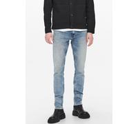 Slim-fit-Jeans ONLY & SONS "LOOM LIFE" Gr. 34, Länge 32, blau (blue, denim) Herren Jeans Slim Fit (38764551-34)