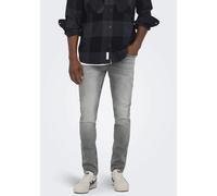 ONLY & SONS Herren Jeans ONSLOOM Slim Grey 3227 - Slim Fit - Grau - Grey Denim, Größe:28W / 30L, Farbvariante:Grey Denim 22023227