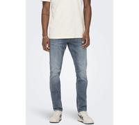 Slim-fit-Jeans ONLY & SONS "OS ONSLOOM SLIM BLUE GREY 40" Gr. 33, Länge 30, blau (dark blue denim) Herren Jeans (10224631-33) dark blue denim