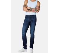 Slim-fit-Jeans PEAK TIME "Mailand", Herren, Gr. 31, Länge 34, blau (dunkelblau), Denim/Jeans, Material: 87% Baumwolle, 11% Polyester, 2% Elasthan, Basic, slim fit lang, Jeans Slim-fit-Jeans, Herren Je
