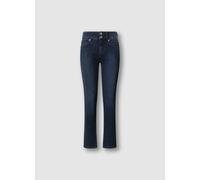 Slim-fit-Jeans PEPE JEANS "GEN PUSH UP", Damen, Gr. 29, Länge 32, dunkelblau, Denim/Jeans, Obermaterial: 84% Baumwolle, 15% Polyester, 1% Elasthan, slim fit lang, Jeans Slim-fit-Jeans, mit doppeltem K