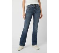 Slim-fit-Jeans PEPE JEANS "ICONIC GEN", Damen, Gr. 25, Länge 30, blau used, Denim/Jeans, Obermaterial: 99% Baumwolle, 1% Elasthan, slim fit lang, Jeans Slim-fit-Jeans, Mid Waist (84819020-25) blau use
