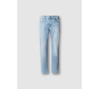 Slim-fit-Jeans PEPE JEANS "SLIM JEANS HATCH", Damen, Gr. 34, Länge 32, bleached light, Denim/Jeans, Obermaterial: 99% Baumwolle, 1% Elasthan, slim fit, Jeans Slim-fit-Jeans, mit Regular Waist (6035846