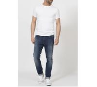 Slim-fit-Jeans PETROL INDUSTRIES "Seaham", Herren, Gr. 36, Länge 32, blau (schwarz, coated), Obermaterial: 94% Baumwolle, 3% Elasthan, 3% Polyester, schmal, Jeans Slim-fit-Jeans (56951142-36) schwarz,