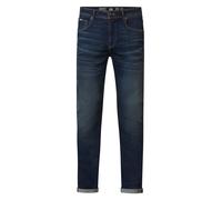 Slim-fit-Jeans PETROL INDUSTRIES "SEAHAM VTG", Herren, Gr. 31, Länge 34, blau (schwarz vintage), Denim/Jeans, Obermaterial: 94% Baumwolle, 3% Elasthan, 3% Polyester, schmal, Jeans Slim-fit-Jeans (7409