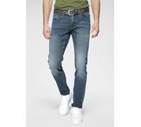 Slim-fit-Jeans PME LEGEND "Tailwheel PTR140", Herren, Gr. 38, Länge 36, blau (dunkelblau indigo), Denim/Jeans, Obermaterial: 79% Baumwolle, 20% Polyester, 1% Elasthan, slim fit lang, Jeans Slim-fit-Je