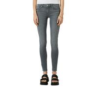 Slim-fit-Jeans QS, Damen, Gr. 34, Länge 32, grau (mid grau used), Denim/Jeans, Obermaterial: 99% Baumwolle, 1% Elasthan. Futter: 70% Polyester, 30% Baumwolle, unifarben, slim fit lang, Jeans Slim-fit-