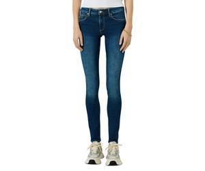 Slim-fit-Jeans QS, Damen, Gr. 44, Länge 30, blau (dunkelblau), Denim/Jeans, Obermaterial: 99% Baumwolle, 1% Elasthan. Futter: 70% Polyester, 30% Baumwolle, unifarben, slim fit lang, Jeans Slim-fit-Jea
