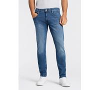 Slim-fit-Jeans REPLAY "ANBASS", Herren, Gr. 31, Länge 32, blau (medium blau 602), Denim/Jeans, Obermaterial: 98% Baumwolle, 2% Elasthan, slim fit normal, Jeans Slim-fit-Jeans (76586035-31) medium blau