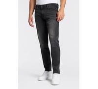 Slim-fit-Jeans REPLAY "Anbass", Herren, Gr. 32, Länge 32, schwarz delavè, Denim/Jeans, Obermaterial: 99% Baumwolle, 1% Elasthan, slim fit normal, Jeans Slim-fit-Jeans (18205852-32) schwarz delavè