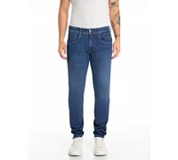 Slim-fit-Jeans REPLAY "Anbass", Herren, Gr. 33, Länge 34, blau (dunkelblau), Denim/Jeans, Obermaterial: 90% Baumwolle, 8% Polyester, 2% Elasthan, slim fit normal, Jeans Slim-fit-Jeans (81801950-33) du