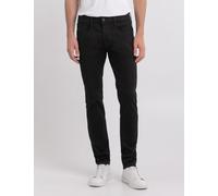 Slim-fit-Jeans REPLAY "Anbass", Herren, Gr. 33, Länge 36, schwarz (schwarz fb1), Denim/Jeans, Obermaterial: 74% Baumwolle, 22% Polyester, 4% Elasthan, casual, slim fit, Jeans (73784247-33) schwarz fb1