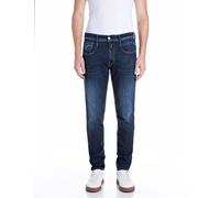 Slim-fit-Jeans REPLAY "Anbass Superstretch", Herren, Gr. 29, Länge 30, dunkelblau c007, Denim/Jeans, Obermaterial: 90% Baumwolle, 8% Polyester, 2% Elasthan, slim fit lang, Jeans Slim-fit-Jeans, elasti