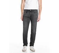 Slim-fit-Jeans REPLAY "Anbass Superstretch", Herren, Gr. 29, Länge 30, dunkelgrau c097, Denim/Jeans, Obermaterial: 99% Baumwolle, 1% Elasthan, unifarben, slim fit lang, Jeans Slim-fit-Jeans, elastisch