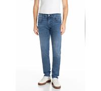 Slim-fit-Jeans REPLAY "Anbass Superstretch", Herren, Gr. 31, Länge 30, medium blau c009, Denim/Jeans, Obermaterial: 90% Baumwolle, 8% Polyester, 2% Elasthan, slim fit lang, Jeans Slim-fit-Jeans, elast