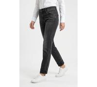 Slim-fit-Jeans REPLAY "MARTY", Damen, Gr. 25, Länge 30, grau (schwarz delavè), Denim/Jeans, Obermaterial: 99% Baumwolle, 1% Elasthan, slim fit lang, Jeans Slim-fit-Jeans, mit leichter Waschung (618108