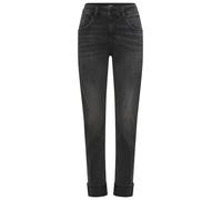 Slim-fit-Jeans REPLAY "MARTY", Damen, Gr. 26, Länge 30, schwarz delavè, Denim/Jeans, Obermaterial: 99% Baumwolle, 1% Elasthan, slim fit lang, Jeans Slim-fit-Jeans, mit leichter Waschung (61810820-26)