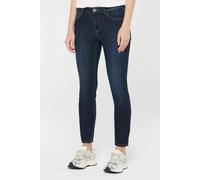 Slim-fit-Jeans SENSES.THE LABEL, Damen, Gr. 33, blau (tiefblau), Denim/Jeans, Material: 78% Baumwolle, 21% Polyester, 1% Elasthan, Abriebeffekte, slim fit, Jeans Slim-fit-Jeans, mit Stretch-Anteil (55