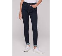 Slim-fit-Jeans SOCCX, Damen, Gr. 26, Länge 30, blau, Material: 86% Baumwolle, 12% Polyester, 2% Elasthan, unifarben, slim fit, Jeans Slim-fit-Jeans, mit hoher Leibhöhe (28129957-26) blau