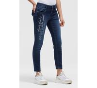 SOCCX Damen Jeans MI:RA Slim Fit Dark Blue Jogg, 27