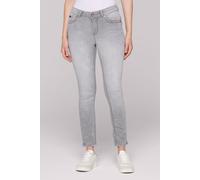 Slim-fit-Jeans SOCCX, Damen, Gr. 33, Normalgrößen, cloudy grau jogg, Denim/Jeans, Material: 68% Baumwolle, 16% Polyester, 14% Lyocell, 2% Elasthan, Zusatz: Enthält nichttextile Teile tierischen Urspru
