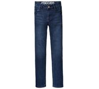 Slim-fit-Jeans STACCATO "STCSAM", Jungen, Gr. 164, Normalgrößen, blau, Oberstoff: 80% Baumwolle, 19% Polyester, 1% Elasthan., leichte Abriebeffekte, unifarben, Basic, normal, Jeans Slim-fit-Jeans, Sli
