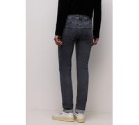 Slim-fit-Jeans STREET ONE, Damen, Gr. 25, Länge 30, grau (steel grau washed), Jeans, 82% Baumwolle, 15% Polyester, 3% Elasthan, unifarben, knöchellang, Jeans Slim-fit-Jeans, 5-Pocket-Style (74668945-2