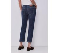 Slim-fit-Jeans STREET ONE, Damen, Gr. 27, Länge 28, dunkelblau wash, Jeans, 78% Baumwolle, 21% Polyester, 1% Elasthan, unifarben, knöchelfrei, Jeans Slim-fit-Jeans, Middle Waist, Topseller (46014907-2