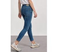 Slim-fit-Jeans STREET ONE, Damen, Gr. 28, Länge 26, authentic dunkelblau wash, Jeans, 78% Baumwolle, 21% Polyester, 1% Elasthan, unifarben, 7/8-Länge, Jeans Slim-fit-Jeans, Middle Waist (88244800-28)