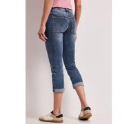 Street One Frauen 7/8 Slim Leg Jeans im Casual Fit in Blau, Gr: 28