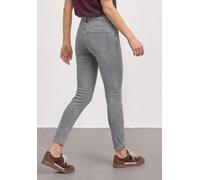 Slim-fit-Jeans STREET ONE, Damen, Gr. 29, Länge 32, light grau random washed, Jeans, 63% Baumwolle, 25% Polyester, 10% Viskose, 2% Elasthan, unifarben, lang, Jeans Slim-fit-Jeans, Middle Waist (118889