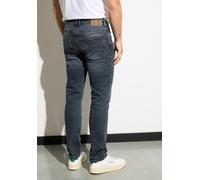 Slim-fit-Jeans STREET ONE MEN, Herren, Gr. 38, Länge 32, blau (dull dunkelblau heavy wash), Jeans, 99% Baumwolle, 1% Elasthan, unifarben, lang, Jeans Slim-fit-Jeans, 5-Pocket-Style (11325824-38) dull