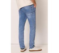 Slim-fit-Jeans STREET ONE MEN, Herren, Gr. 38, Länge 34, light blau wash, Jeans, 89% Baumwolle, 8% Polyester, 3% Elasthan, unifarben, lang, Jeans Slim-fit-Jeans, 5-Pocket-Style (48408701-38) light bla