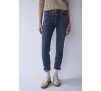 Slim-fit-Jeans STREET ONE STUDIO, Damen, Gr. 25, Länge 28, medium blau washed, Jeans, 79% Baumwolle, 15% Polyester, 4% Elastomultiester, 2% Elasthan, unifarben, normal, Jeans Slim-fit-Jeans, 5-Pocket-