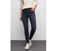 Slim-fit-Jeans STREET ONE "Style York", Damen, Gr. 29, Länge 30, blau schwarz washed, Denim/Jeans, Obermaterial: 99% Baumwolle, 1% Elasthan, unifarben, slim fit lang, Jeans, im 5-Pocket-Style und mit
