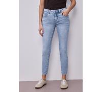 Street One Jeans Style York – Mid Waist Slim Leg – Slim Fit – light blue random wash – Gr. 31 / L28