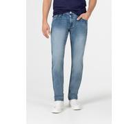 Slim-fit-Jeans TIMEZONE "Slim EduardoTZ", Herren, Gr. 38, Länge 34, blau, 67% Baumwolle 21% Polyester 10% Viskose 2% Elastan, Jeans Slim-fit-Jeans (36761009-38) blau