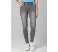 Slim-fit-Jeans TIMEZONE "Slim EnyaTZ Womanshape 7/8", Damen, Gr. 26, US-Größen, grau, 70% Baumwolle 20% Polyester 9% Viskose 1% Elastan, normal, Jeans Slim-fit-Jeans (28626234-26)