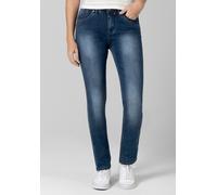 Slim-fit-Jeans TIMEZONE "Slim TahilaTZ Womenshape", Damen, Gr. 32, Länge 34, blau, 91% Baumwolle 7% Polyester 2% Elastan, normal, Jeans Slim-fit-Jeans (30010766-32) blau