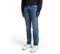 Slim-fit-Jeans TOM TAILOR DENIM "PIERS", Herren, Gr. 34, Länge 30, used mid stone blau denim, Denim/Jeans, Obermaterial: 99% Baumwolle, 1% Elasthan. Futter: 65% Polyester, 35% Baumwolle, schmal lang,