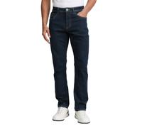 Slim-fit-Jeans TOM TAILOR, Herren, Gr. 36, Länge 34, blau (rinsed blau denim34), Denim/Jeans, Obermaterial: 92% Baumwolle, 6% Polyester, 2% Elasthan, unifarben, Modisch, slim fit knöchellang, Jeans, i