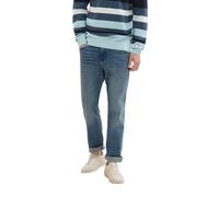 Slim-fit-Jeans TOM TAILOR "Josh", Herren, Gr. 36, Länge 32, blau (clean mid stone blau denim), Denim/Jeans, Obermaterial: 98% Baumwolle, 2% Elasthan, unifarben, slim fit knöchellang, Jeans Slim-fit-Je