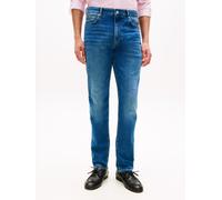 Slim-fit-Jeans TOMMY HILFIGER "Denton", Herren, Gr. 31, Länge 30, cobalt blau, Denim/Jeans, Obermaterial: 99% Baumwolle, 1% Elasthan, unifarben, slim fit lang, Jeans Slim-fit-Jeans, Slim Straight fit
