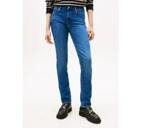 Slim-fit-Jeans TOMMY HILFIGER "DNM FLO SLIM RW", Damen, Gr. 30, Länge 32, flo, Denim/Jeans, Obermaterial: 99% Baumwolle, 1% Elasthan, slim fit, Jeans Slim-fit-Jeans (72330543-30) flo