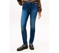 Slim-fit-Jeans TOMMY HILFIGER "DNM NEW DOREEN SLIM RW", Damen, Gr. 31, Länge 28, blau (new doreen), Denim/Jeans, Obermaterial: 98% Baumwolle, 2% Elasthan, unifarben, slim fit, Jeans Slim-fit-Jeans (57