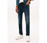 Slim-fit-Jeans TOMMY JEANS "Austin Slim Tapered", Herren, Gr. 31, Länge 32, blau (schwarz denim), Denim/Jeans, Obermaterial: 92% Baumwolle, 6% Polyester, 2% Elasthan, slim fit, Jeans Slim-fit-Jeans, z