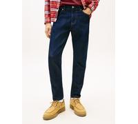 Slim-fit-Jeans TOMMY JEANS "Austin Slim Tapered", Herren, Gr. 38, Länge 34, schwarz denim, Denim/Jeans, Obermaterial: 99% Baumwolle, 1% Elasthan, regular fit lang, Jeans Slim-fit-Jeans, zum Knöchel hi
